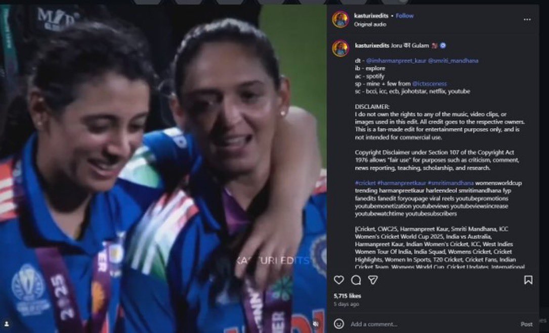 usermodeabc's tweet photo. @Arpitaedition first ask kasturi your best friend to stop this gimmick of harmandhana when smriti has always been the one suffering the most and whenever its time to take a stand u all start shitting ur pants https://t.co/kLmcuiD7Bo