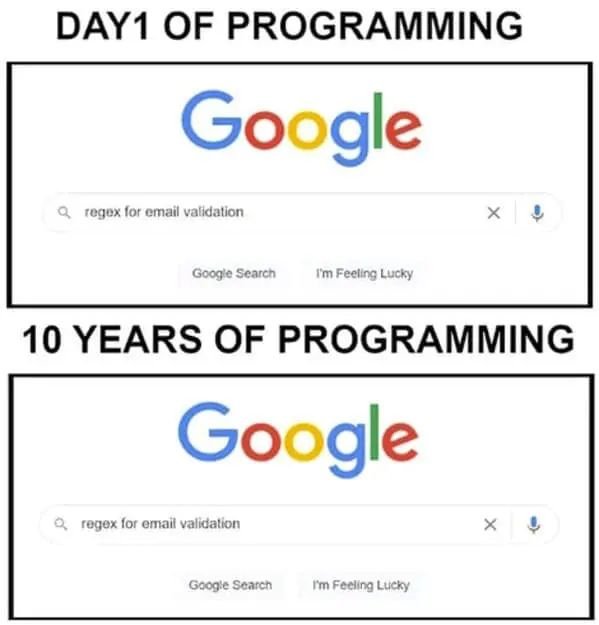 neo_subhamoy's tweet photo. Be honest devs!

Do you understand regular expressions? 👀 https://t.co/aTkF5oXqMi