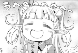 TOBOOKS's tweet photo. ＼🌟最新第9話配信中🌟／    
「店長！エルフちゃんがまたクレーム出してます！＠ COMIC」       
サクッと読める癒しの４コマ漫画🏪🍀
初任給をもらって嬉しそうな #エルフちゃん いったい何に使うのでしょうか…？

▼最新話はこちらからチェック👀
https://t.co/2JCzf8YThS

▼大ボリューム1～14話収録！！
単行本第１巻も絶賛予約受付中です♪ https://t.co/2LzIRGX6b6

▼ピッコマ様でも配信中です！✨
https://t.co/RKFMgshBvg