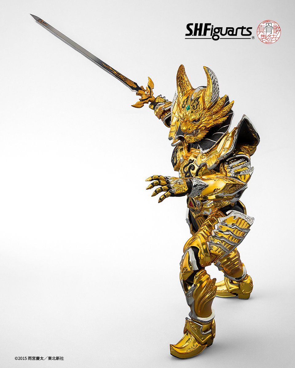 t_features's tweet photo. 【締切迫る】

『牙狼＜GARO＞－GOLD STORM－翔』より
「S.H.Figuarts（真骨彫製法） 黄金騎士ガロ・翔」は魂ウェブ商店で9月27日(日)23時受注締切！
🛒ご予約は→ https://t.co/QeimzogkIg

全身各所の機構で大きく跳躍し斬りかかるポーズや「閃光剣舞」など様々なシーンを再現！
#牙狼 #GARO #t_shf https://t.co/i4LaRvRFLk