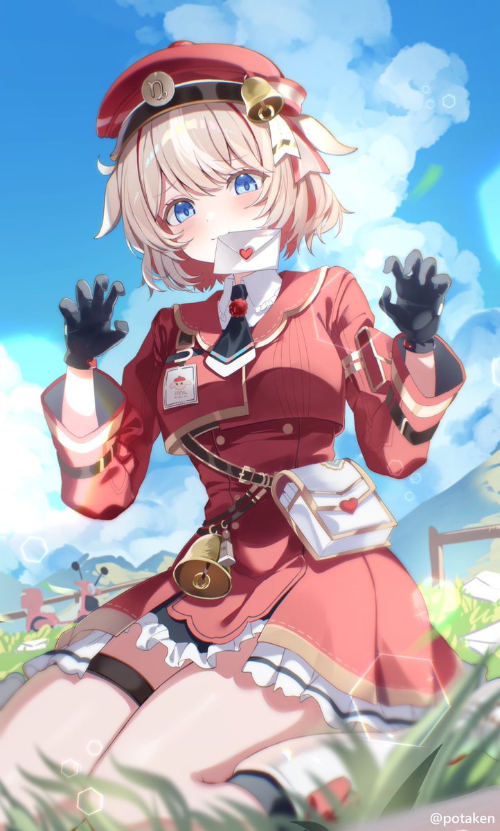 Pota_ken's tweet photo. Congratulations for the debut! 

#つづり絵お届け #hololive https://t.co/vdvmeSJH1X