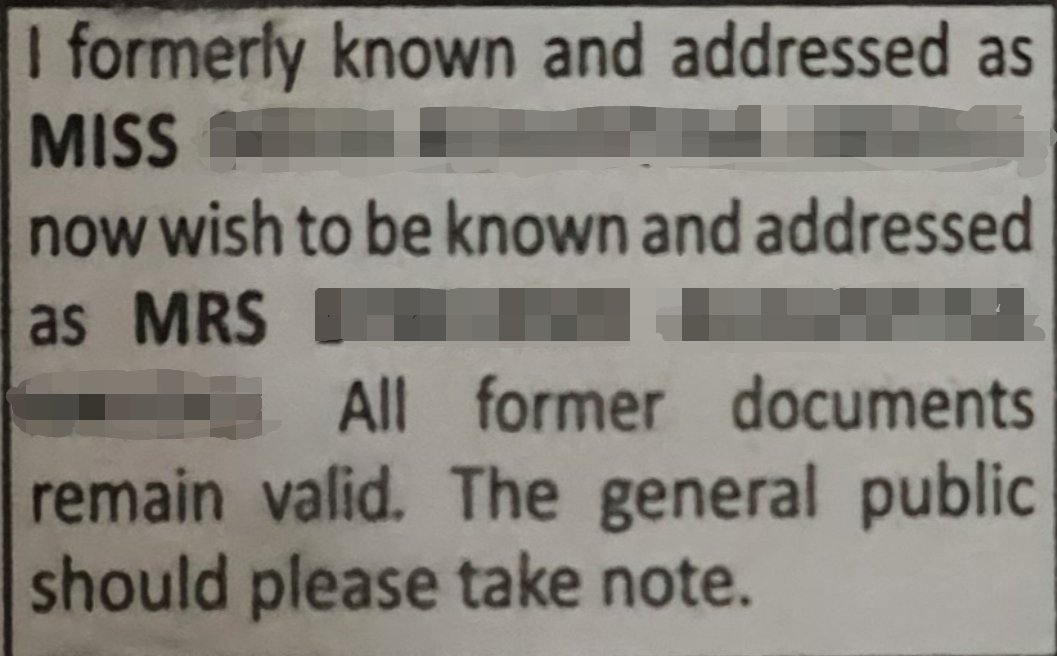 jon_d_doe's tweet photo. My wife just showed me the newspaper publication when she changed her name after I married her.

This woman dey keep documents ooo.

It was on "Thisday newspapers".

Rat never still chop the paper 😂😂😂. https://t.co/hqb6Vt6dTx