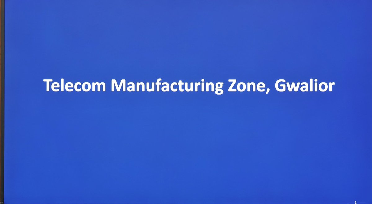 JM_Scindia's tweet photo. Reviewed the execution of the ongoing work for India’s first-ever Telecom Manufacturing Zone in Gwalior. 

The work on the ground is gathering pace as we take this landmark project forward in full swing. 

As we celebrate #12YearsOfMakeinIndia today, the TMZ is set to be another big stride in Bharat’s journey towards becoming a global manufacturing powerhouse. 🇮🇳