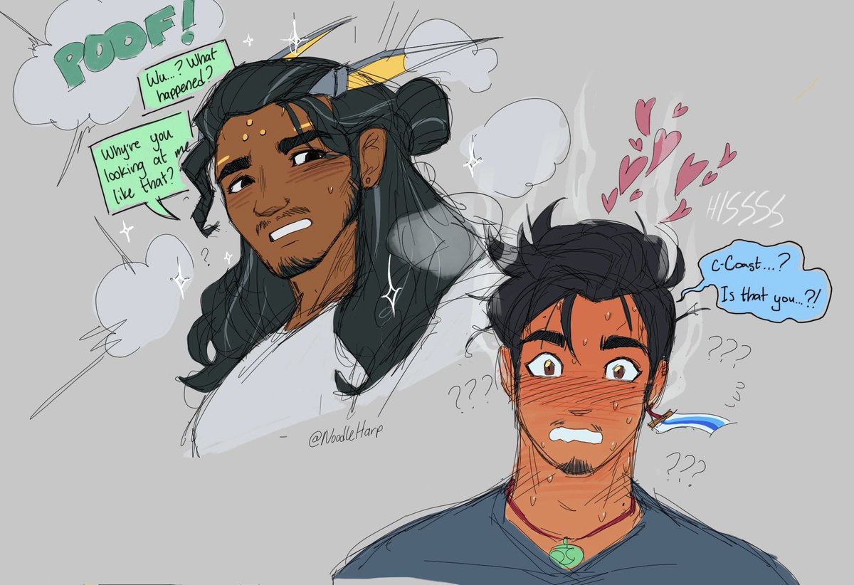 NoodleHarp's tweet photo. [OC x Canon] i made Coast a PEOPLE!!!!! #TidalFin #Overwatch #Wuyang #Coast https://t.co/eAL9utQO1q