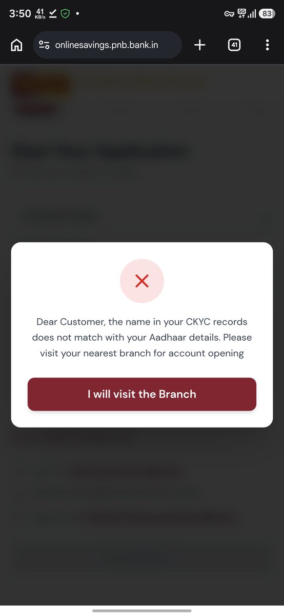 chikkoo10's tweet photo. Unable to open account even though ckyc matches. Went to bank and they say to come other day as it's time taking process for them and they don't do after 3pm. Even before opening account , this is how it works? @pnbindia https://t.co/6neGoS43N1
