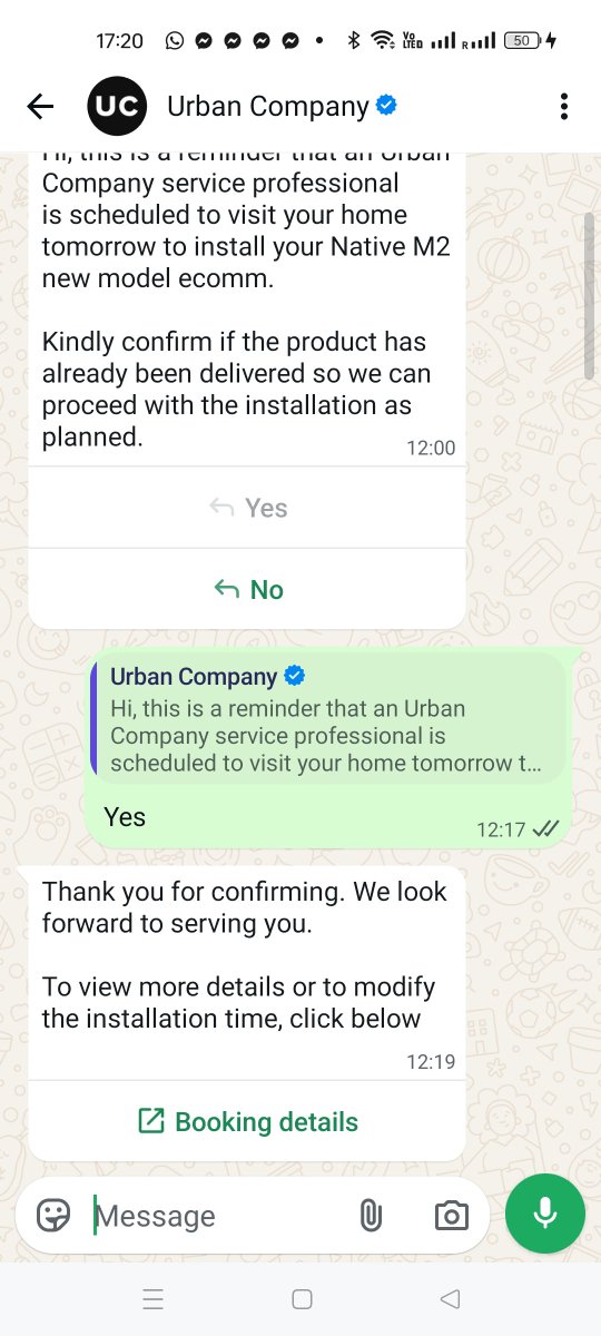 SATYAVIRARYA's tweet photo. @UC_Assist @amazonIN Worst RO and worst class service.
Native M2 Pro confirmed visits ignored, engineer Mr Takeshwar (8871234999) came but failed to repair, and now false SMS claiming “we tried to contact you”.
Sent details via DM.  Resolve this immediately. https://t.co/01atN1eEZ9