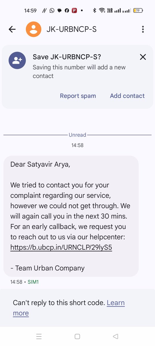 SATYAVIRARYA's tweet photo. @UC_Assist @amazonIN Worst RO and worst class service.
Native M2 Pro confirmed visits ignored, engineer Mr Takeshwar (8871234999) came but failed to repair, and now false SMS claiming “we tried to contact you”.
Sent details via DM.  Resolve this immediately. https://t.co/01atN1eEZ9