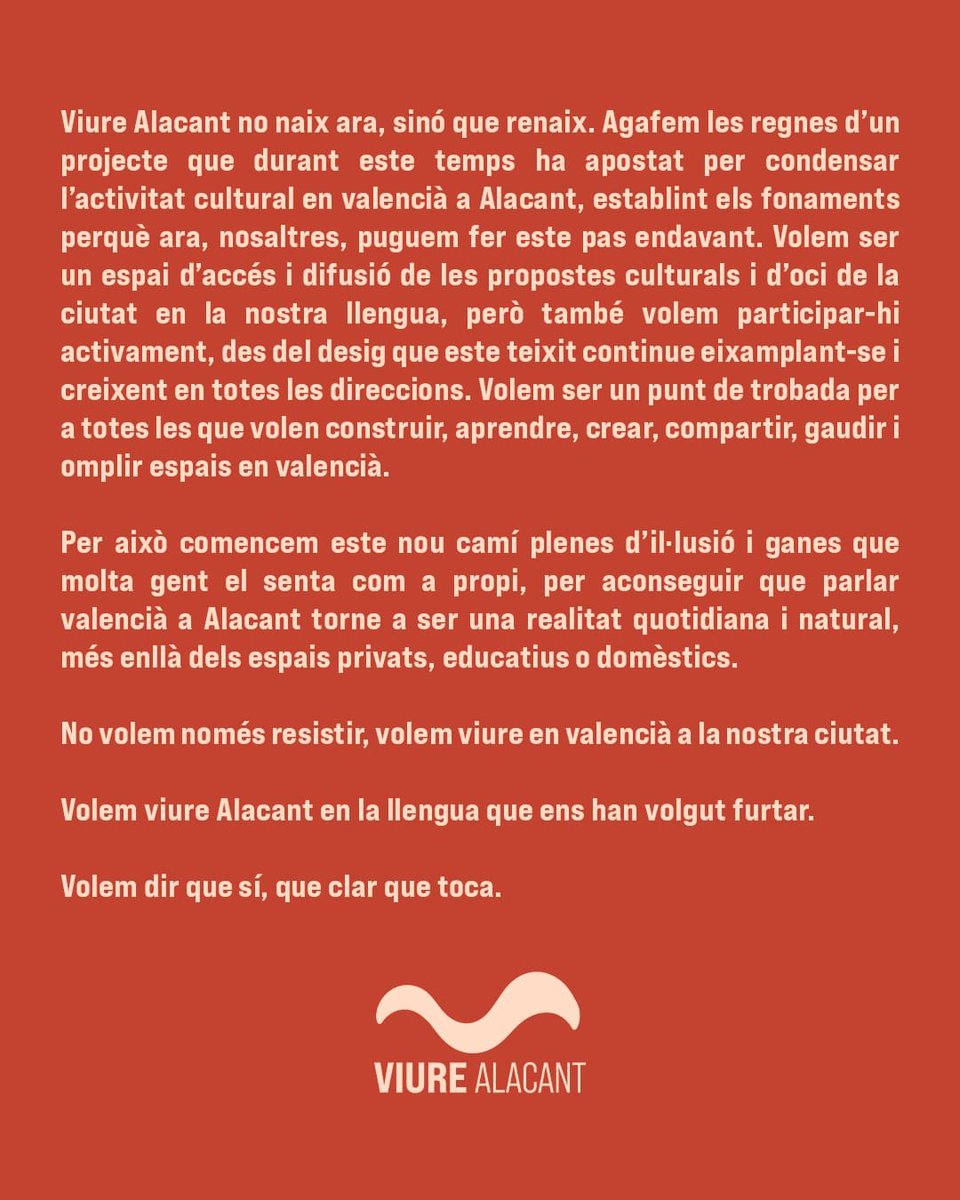 ViureAlacant's tweet photo. I tu? també creus que sí que toca?🔥

Esta nit, a les 21:30, ens veiem a l'Exilio! https://t.co/RZ5zd8sDsY