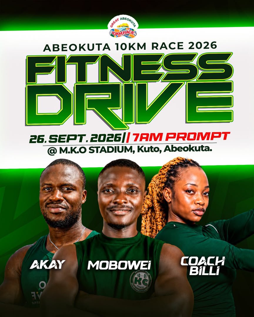 CONkinghoodboi's tweet photo. Race before the RACE, a fitness drive to serve as a harbinger for athletes, fitness enthusiasts and residents for a morning of energetic physical activities designed to promote healthy living and build momentum ahead of race day. #Abeokuta10KmRace https://t.co/gLoK1OaE3n