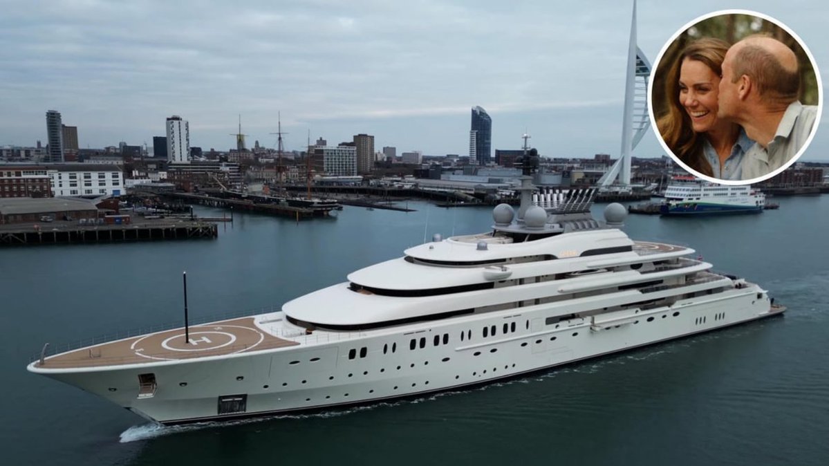 BladeoftheS's tweet photo. Today Prince William is lecturing us about Climate Change.

Yesterday he flew in a Private Jet, then a Helicopter, then travelled in a multi vehicle Land Rover Convoy.

Earlier this year he went on holiday in this $450m Megayacht that uses as much fuel as 2000 cars.

He is full of shit