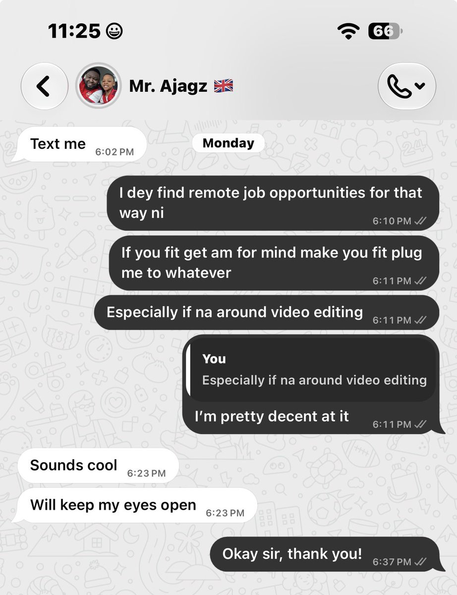 jerehigher_'s tweet photo. Told my egbon to plug me to video gigs, 5 days later, man’s plugged me! Big ups @Dejih024 https://t.co/wP8x0KvbTE