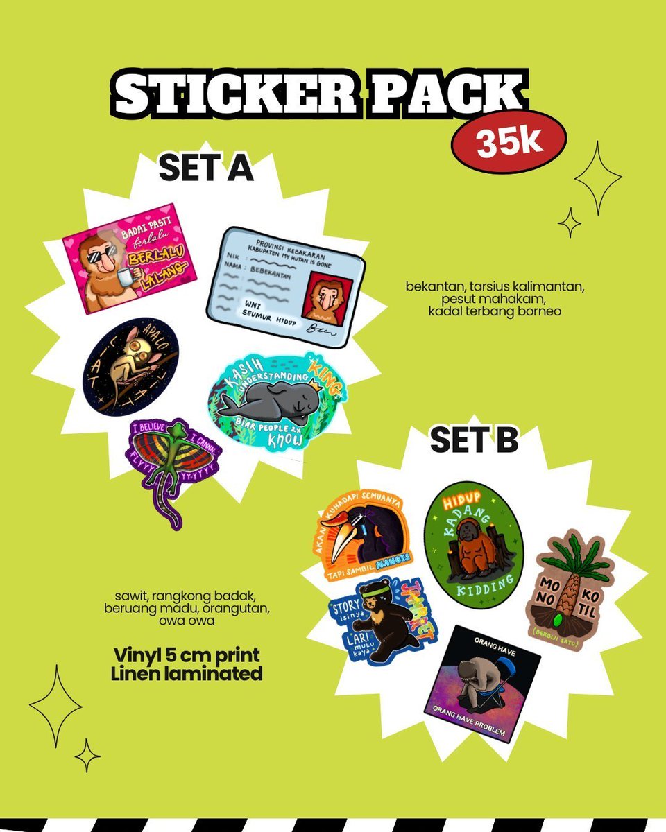 joonsickle's tweet photo. [✨️BATCH 2 IS OPEN✨️]
Halo semuanya! Aku dan @jessalad bikin merchandise bareng yang 100% profitnya akan didonasikan untuk wilayah terdampak karhutla Kalimantan!

📆 PO, 25 Sept-2 Okt 2026
🔗 https://t.co/NEEdNuMk21

Share and RT is appreciated!! https://t.co/y6Ug86WGW2