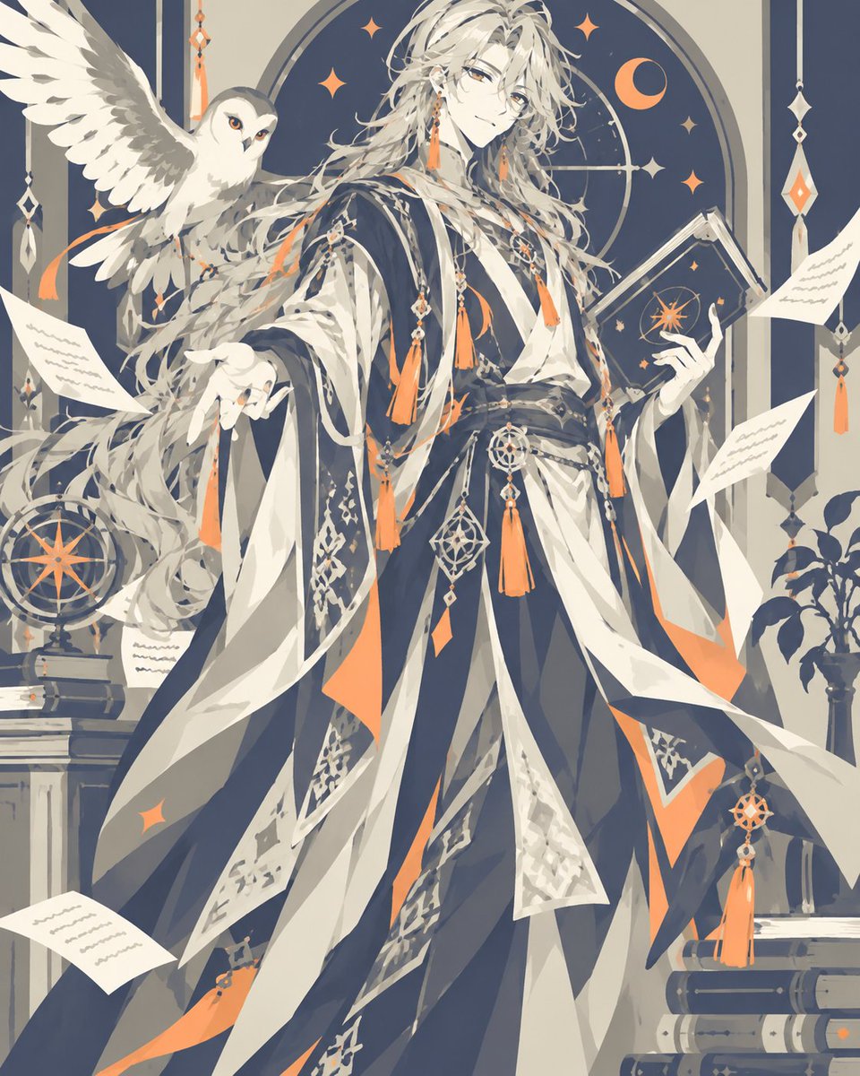 DPF_works's tweet photo. 5色カラーパレットで擬人化シリーズ
【ソロモン72柱、グシオン】
この悪魔、何処調べても内容定かじゃないんですよね、在り来りな能力の持ち主。 https://t.co/ONJzhFf61v
