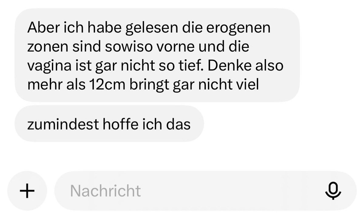 DomMasterSinan's tweet photo. Der Typ ist witzig 😂
Rede dir das gern ein. Aber frag doch mal eine Frau ob sie wirklich keinen Unterschied spürt ob du mit mickrigen 12cm kommst oder ich sie mit meinem Riesen fi*** https://t.co/2xXmikKRpW