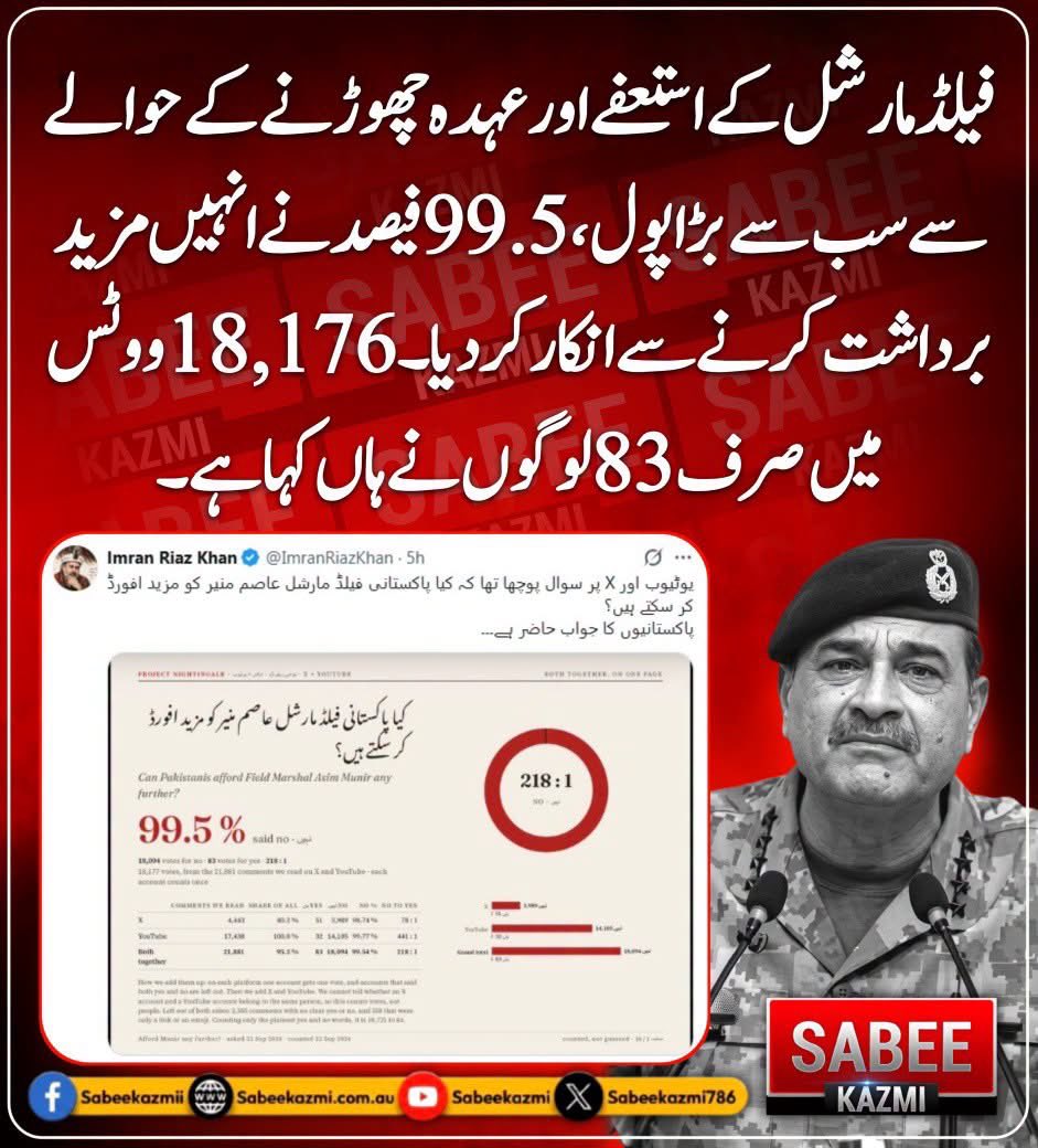 k72631410's tweet photo. یہ ذہنی مریض تو بہت پہلے کاہی غدار ثابت ہوچکا ہے اسکے کرتوتوں اورکردار نے یہ ثابت کر دیا ہے کہ یہ ملک دشمن ایجنڈے پر ہے تو اب کس کا انتظار ہے پوری قوم کونکلناہوگا تمام اداروں کو چاہیے کہ وہ ہوش کے ناخن لیں اور اسکے ہاتھوں کٹھ پتلی نہ بنیں.

ہم عاصم منیر کو مزید افورڈ نہیں کرسکتے. https://t.co/ncWG0zsax3