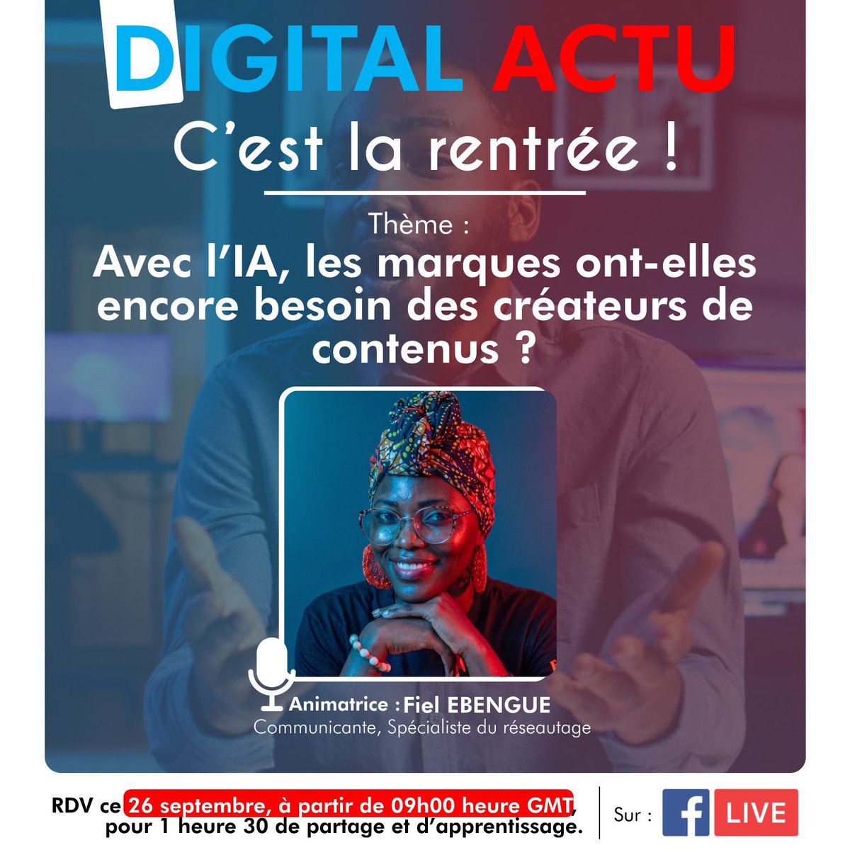 Lady_Fiel's tweet photo. J’ai l’honneur de driver cette rencontre entre professionnels demain à partir de 9h (GMT) sur le compte Facebook DIGITAL FOOD ARCHITECTE via ce lien https://t.co/uSvHiNimr5
Sois au rendez-vous ! 😊
#DigitalActu #IA https://t.co/VSdcOdsvPP