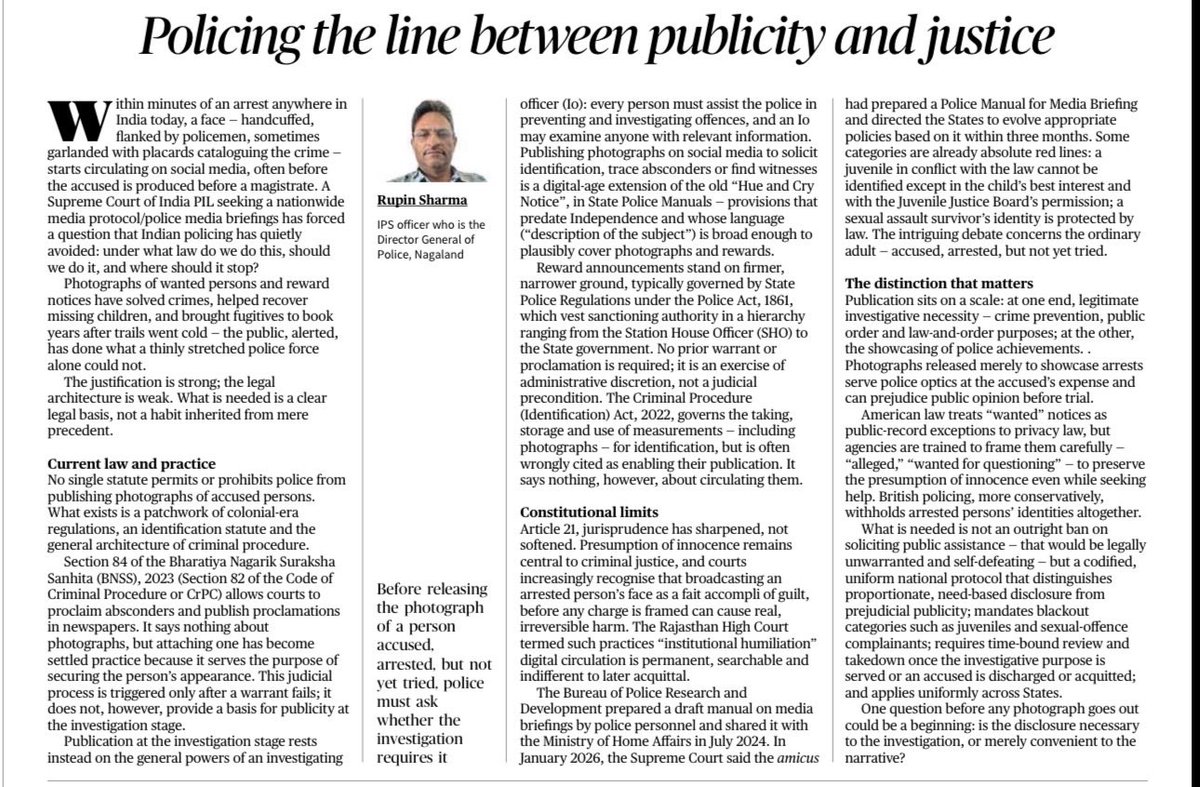 _merlin_shah's tweet photo. @rupin1992
Sir,

Justice also MUST BE SEEN TO BE DONE! 

Our criminal justice system is too pro accused 
In our quest to be more humane in this civilised world, I for one prefer a system where punishment has a chilling and deterring effect ! https://t.co/yTSKt68nhK