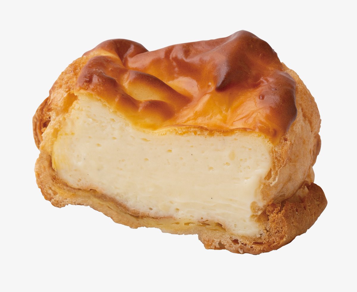 paruv0's tweet photo. ビアードパパから『焼きチーズケーキシュー』発売🧀

チーズケーキとシュークリームのおいしさが一つになった進化系スイーツ。

10月1日より期間限定で販売。
価格　税込340円 https://t.co/SS6mVQ5b2l