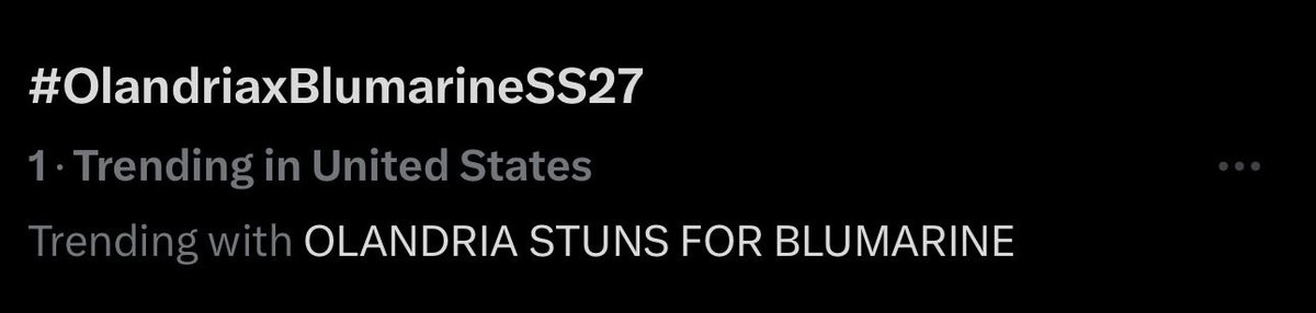olandriainfo's tweet photo. Olandria is trending #1 in the United States 

OLANDRIA STUNS FOR BLUMARINE  #OlandriaxBlumarineSS27  #BlumarineSS27 https://t.co/y8WpsqGpMx
