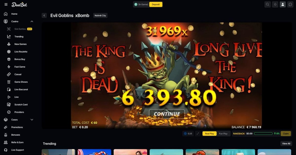 sandyXBT's tweet photo. THAT’S ACTUALLY INSANE 🤯

I turned a $200 deposit into $6,393 my BIGGEST WIN EVER on @duelbetcasino (+ GIVEAWAY)

Link: https://t.co/6LjhVbNxFM

Maybe you’ll get lucky like me

They’re also offering a +500% welcome bonus.

i'll be giving away some $ to people who deposit and play.

Drop your Solana address 👇