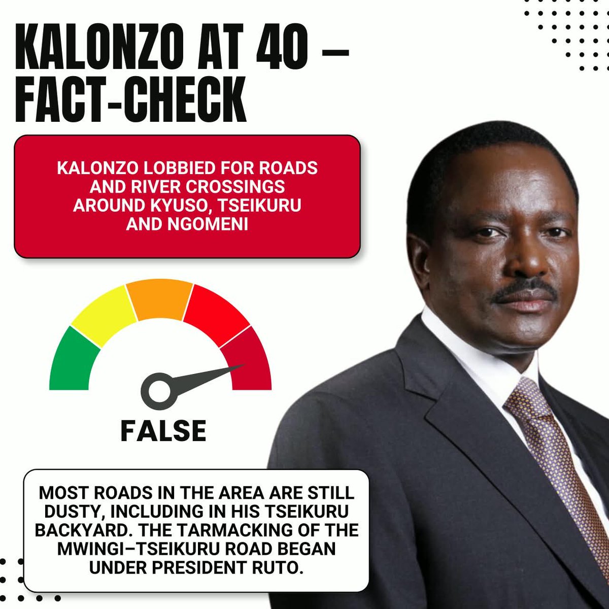 Jamesmwang70ze's tweet photo. Kalonzo Musyoka has long claimed credit for transforming Mwingi North with schools, health centres, water systems and roads. Fact-checks show most of these claims are false or only partly true, with the real progress coming after he left office. https://t.co/soWDPLPOAF