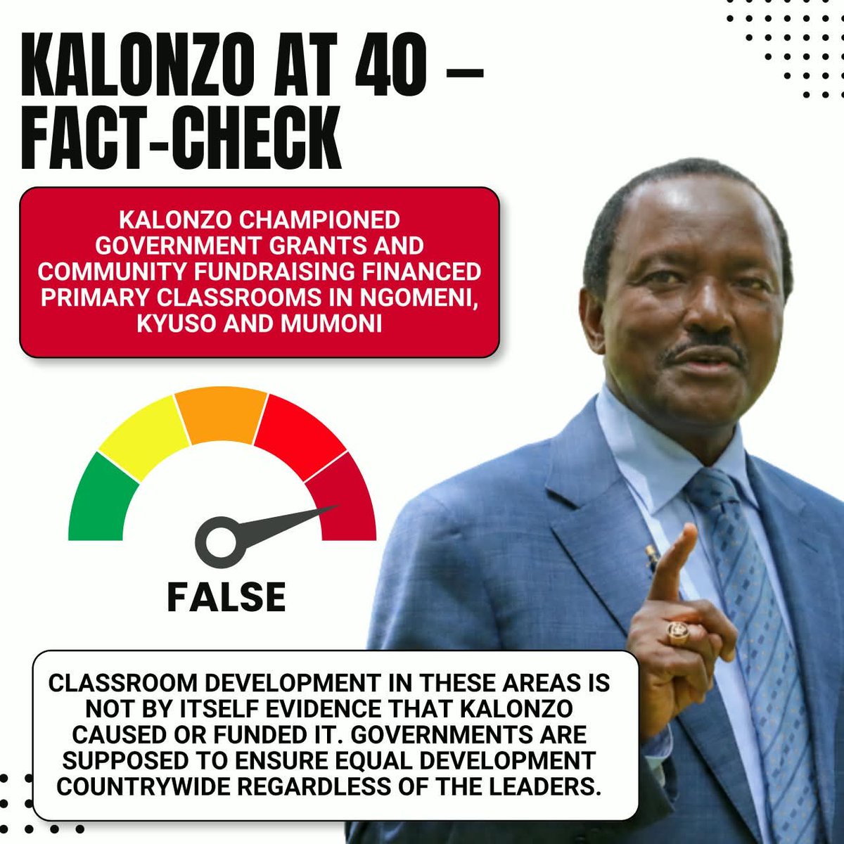 Jamesmwang70ze's tweet photo. Kalonzo Musyoka has long claimed credit for transforming Mwingi North with schools, health centres, water systems and roads. Fact-checks show most of these claims are false or only partly true, with the real progress coming after he left office. https://t.co/soWDPLPOAF