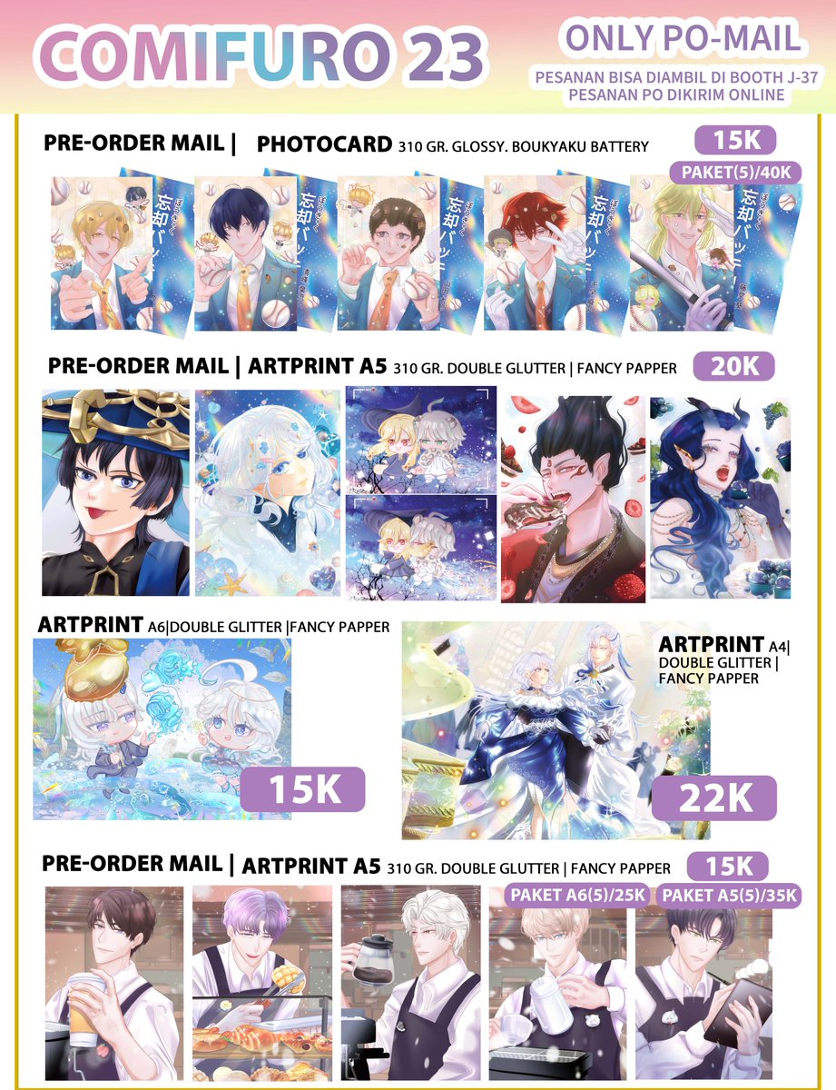 5hine_Tea's tweet photo. [Like ❤️ and RT🔁 appreciated ❤️]

Haaalooo~COMIFURO 23 PO! OPEEEN!
Hadir lagi di #CF23 ~
📅  PO Period : 25/09 - 28/10
🌇Booth : RAPOK! J-37! BOTHDAYS!
📦Pick-Up / 🚚Mail order (online)
PO : https://t.co/BR4iYlx2Lp

#CF23catalogue #comifuro23 https://t.co/jMuarV24vX