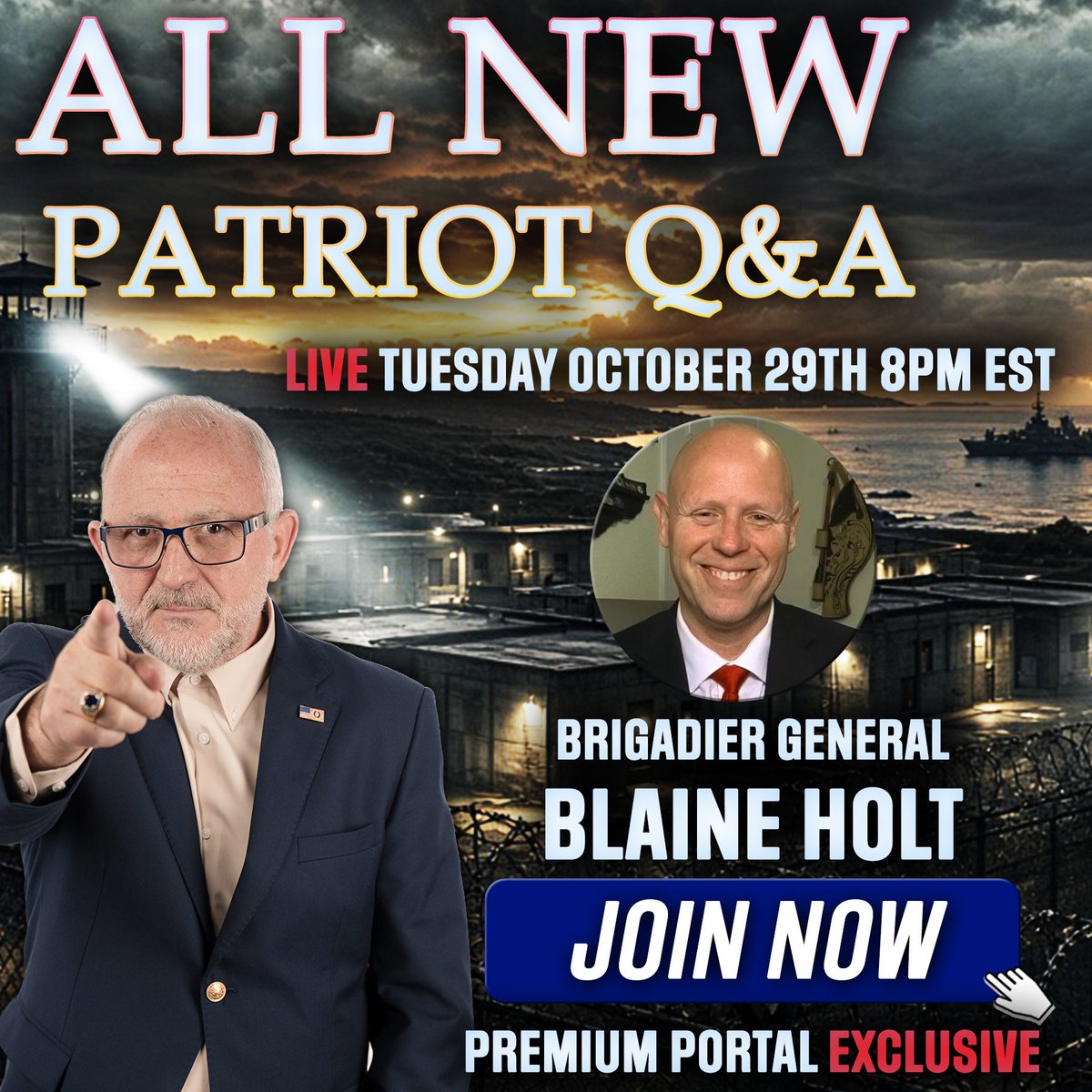 JMCMChambers's tweet photo. Thank you to everyone who joined us and Dr. Bryan Ardis for being the Premier Power guest at the Patriot Q&amp;A Power Hour! 

Next month will feature Brigadier General Blaine Holt as a guest!     

Don't miss the next one: https://t.co/QmmgODjOdl https://t.co/zA3X3PpsUB