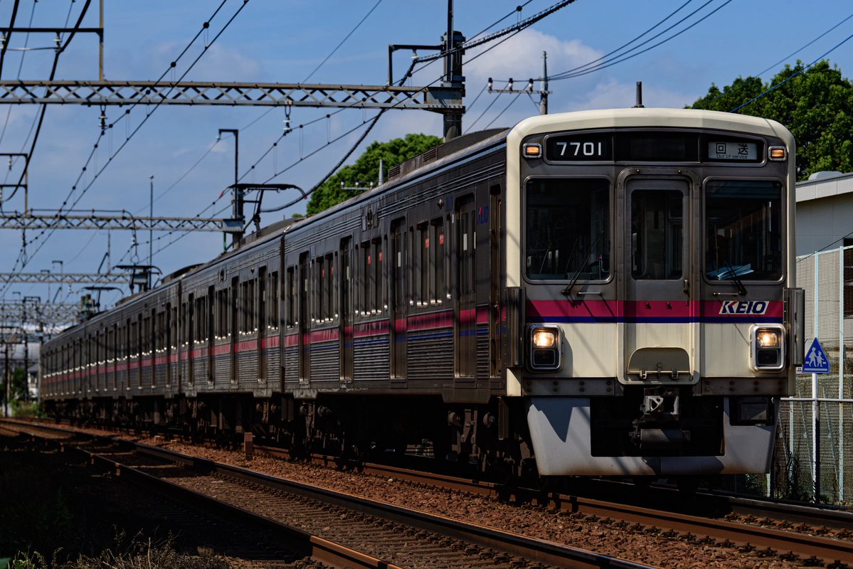 Mee_taimori's tweet photo. 2026.09.25(金)
7701F 臨時回送
今回は01Fが伴車を担当！03Fは以前撮影したので幌付き回送2編成とも撮影出来ました✌️ https://t.co/krFp2LuCr0