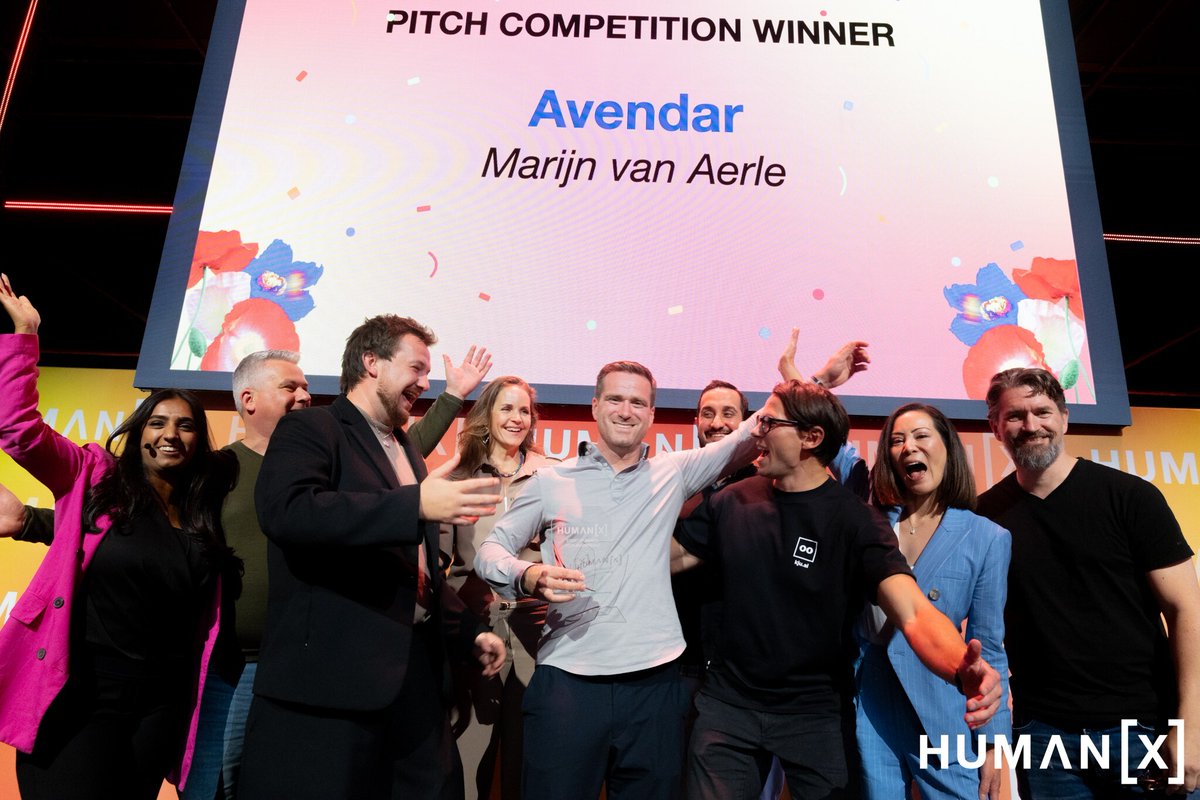HumanXCo's tweet photo. The pitches are done. We have a winner 🏆

Congratulations to Avendar, winner of the HumanX Amsterdam Startup Pitch Competition.

Well earned 👏

#HumanX #AI https://t.co/6OUJSCjQCi