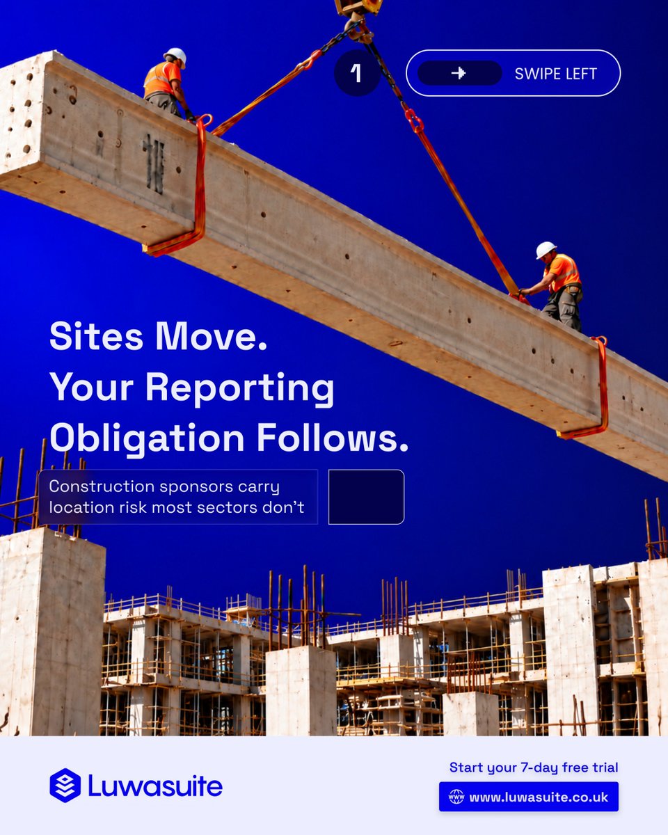 LuwasuiteUK's tweet photo. LuwaSuite was built for distributed workforces where the
evidence is generated away from the people accountable forit. Mobile capture, centralised records, one compliance viewacross every site.

 Book a Demo

#Construction #SponsorLicence #RightToWork
#SiteCompliance https://t.co/wrTvarNxj2