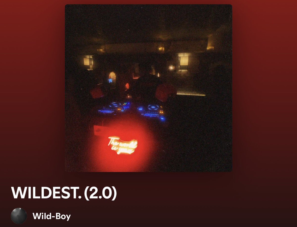 mollsinterlude's tweet photo. wildest. (2.0)
the brand new ep release from wild-boy today! if you know me then you will already know that wild-boy formally known as wildboyace is someone who i have rocked with for years now going all the way back to his predominantly producing days so to see his transition into a vocal artist has been incredible! this ep is the second of his wildest collection tapes & as always he has curated excellence! from start to finish this ep absolutely oozes character, sick production quality, good vibes, catchy lyrics & honestly just overall enjoyment + i really like the vibe switch up especially from song one to two yet it’s so easy on the ears… my favourite tracks so far have to be ‘sexy lies’,‘fiji’ & ‘bar bae dos’ but i believe there is truly something for everyone within this, i cannot wait for the next instalment to an already brilliant music catalogue! get to know wild-boy as he comes for it all