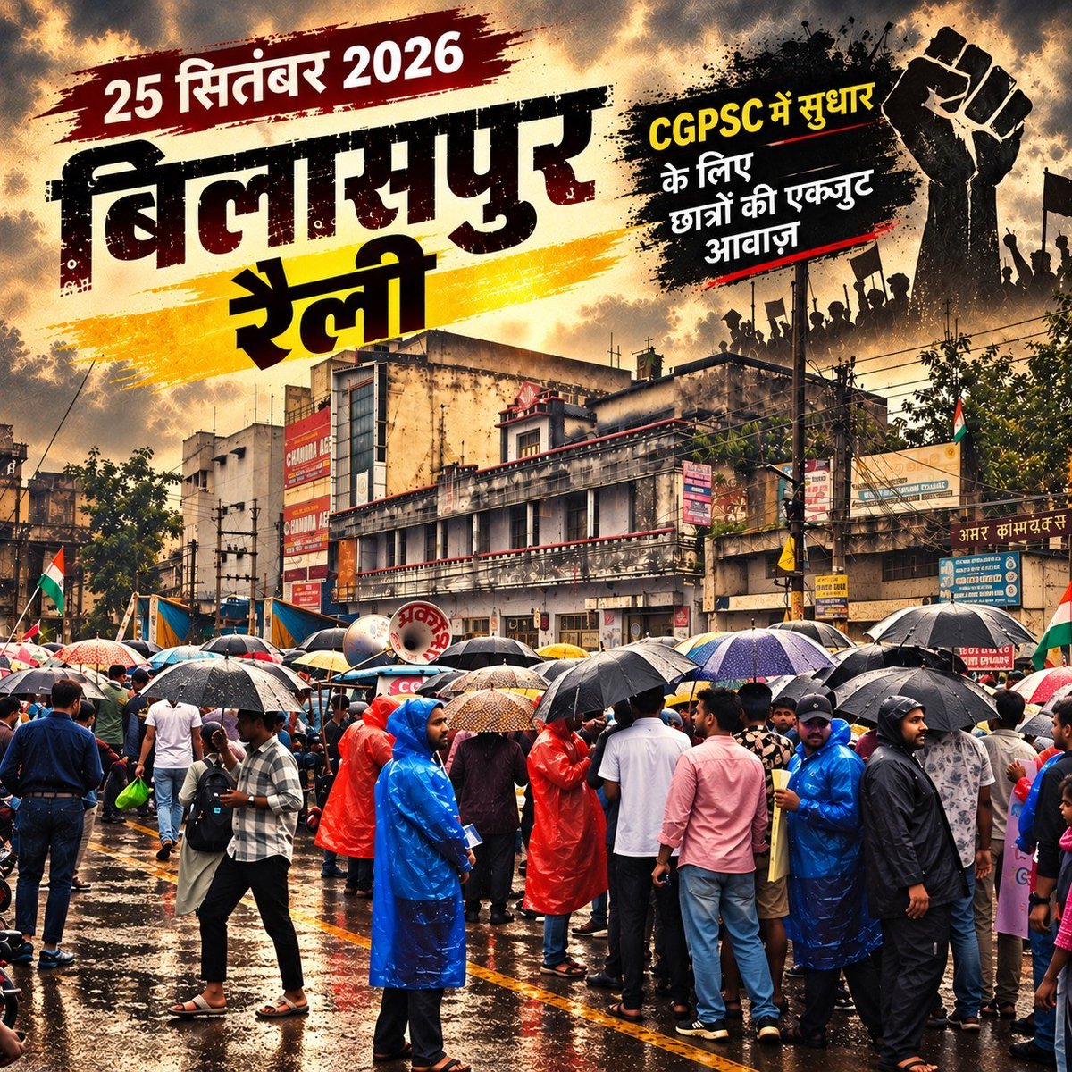 Aspirantcg25's tweet photo. #CGPSC_Reform 
#CGPSC_Rechecking 
CGPSC मुख्य परीक्षा 2025
बिलासपुर महारैली https://t.co/A1rFBDs6U5