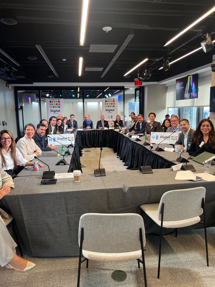UNDPDigital's tweet photo. Digital &amp; AI are no longer simply technology issues. They are development issues.

As we close this year’s #DigitalUNGA Affiliate Programme, thank you to @ITU, Microsoft &amp; 100+ Affiliate event partners for helping turn digital progress into development progress. https://t.co/a2GMGgMiq2