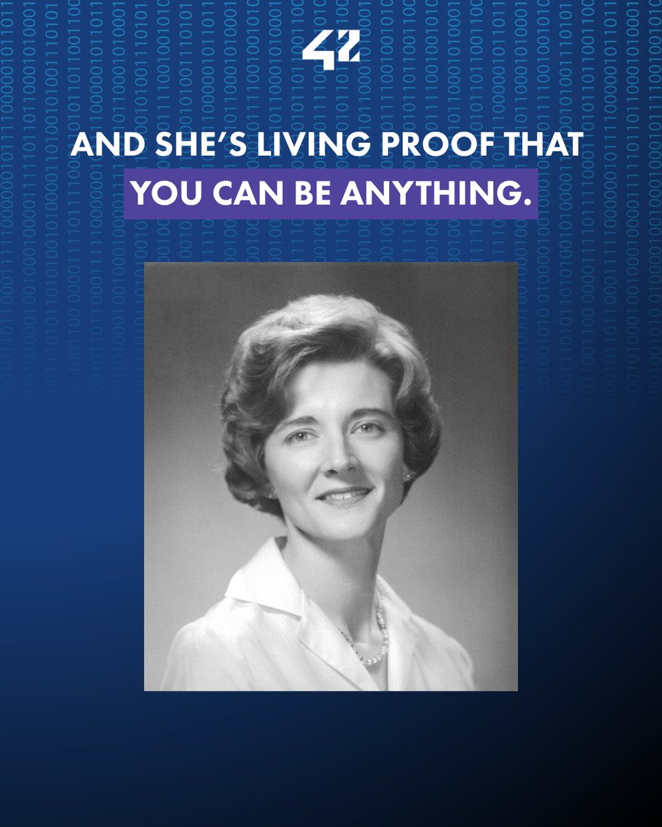 42Network's tweet photo. ⭐️ Happy birthday Mary, you're an inspiration to  women in tech, and to anyone daring to change paths. 💻⚖️

#42Network #42BeyondTheCode #MaryAllenWilkes https://t.co/u5ADimhZqe