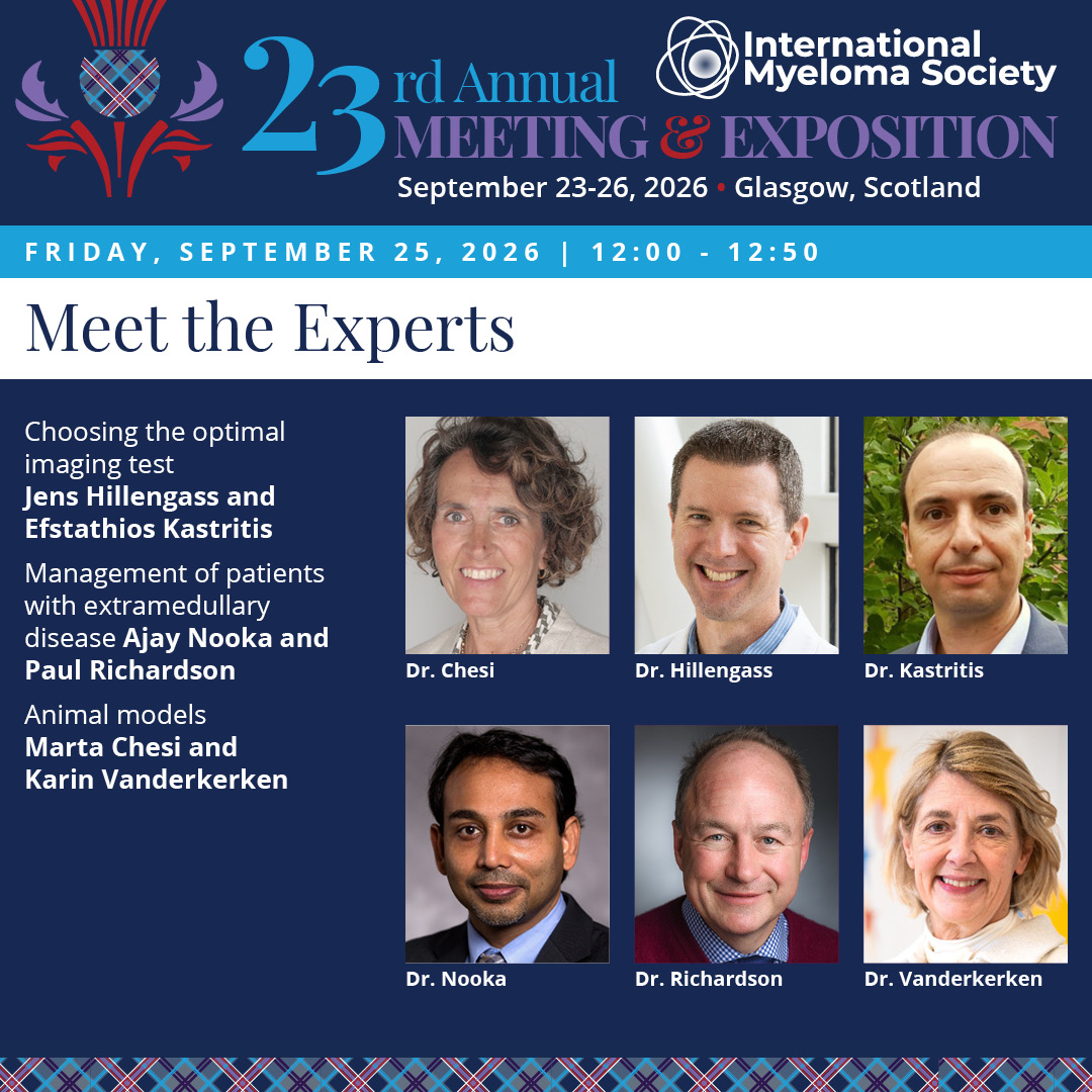 Myeloma Society (@Myeloma_Society) — #IMS26 — conference slide