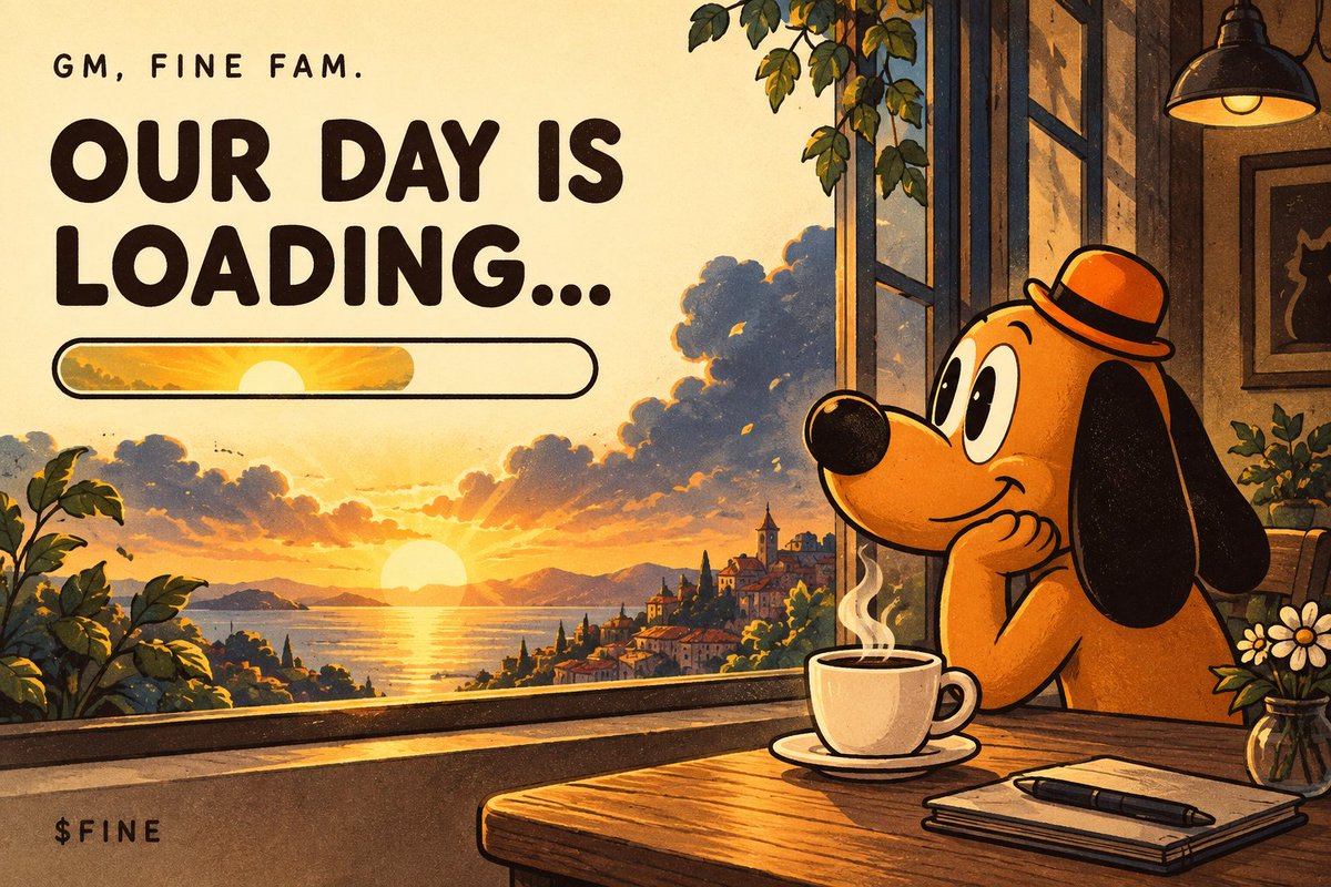 FineOnEmber's tweet photo. GM, $FINE family ☀️☕

Our day is loading.

Charts have their moods. Our focus stays on building: better games, a better home, and fresh ideas for the Ember community.

Coffee warm. Heads up. One step closer.
Thank you for being here as we build the next chapter. 🔥 https://t.co/T6t7Y37Dk6