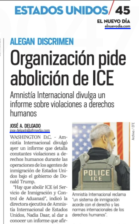 DiasporaPIP's tweet photo. ¡Respeto a la dignidad! 🕊️ Exigen la abolición de ICE ante constantes violaciones de derechos humanos. Con la Independencia, el PIP establecerá una política migratoria y diplomática propia basada en la cooperación y el respeto internacional. 🇵🇷 #DPIP https://t.co/vaFFYo0ymt