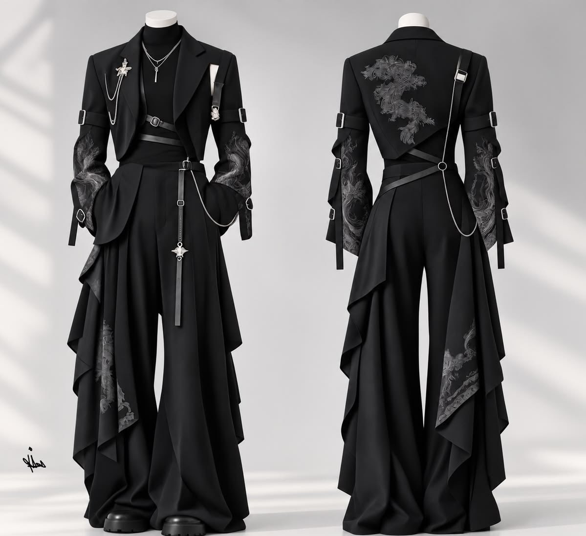 gothicornate_'s tweet photo. dark couture, where elegance meets a little rebellion https://t.co/NCmIzDfjzp