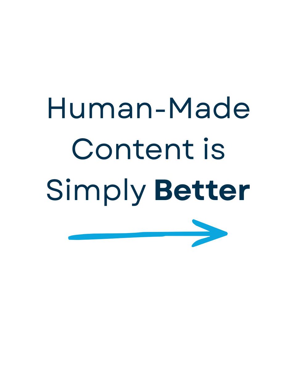 NoreenZipf6k's tweet photo. Human-made content can’t be replaced by robots. When people feel less connected to each other, they feel less connected to your brand. Businesses thrive by creating genuine connections across every channel. https://t.co/kc6hv7i0R5
