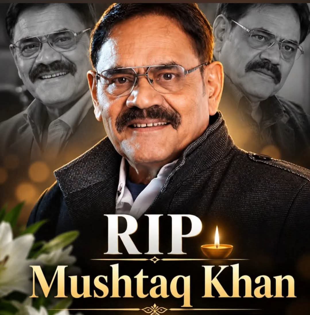 Realankitdave's tweet photo. Heartfelt condolences on the passing of Mushtaq Khan. 💔
Your memorable performances will always live on in our hearts. 🙏🕊️

RIP Mushtaq Khan. Om Shanti. 🕯️ https://t.co/Wy3YYnkVxv