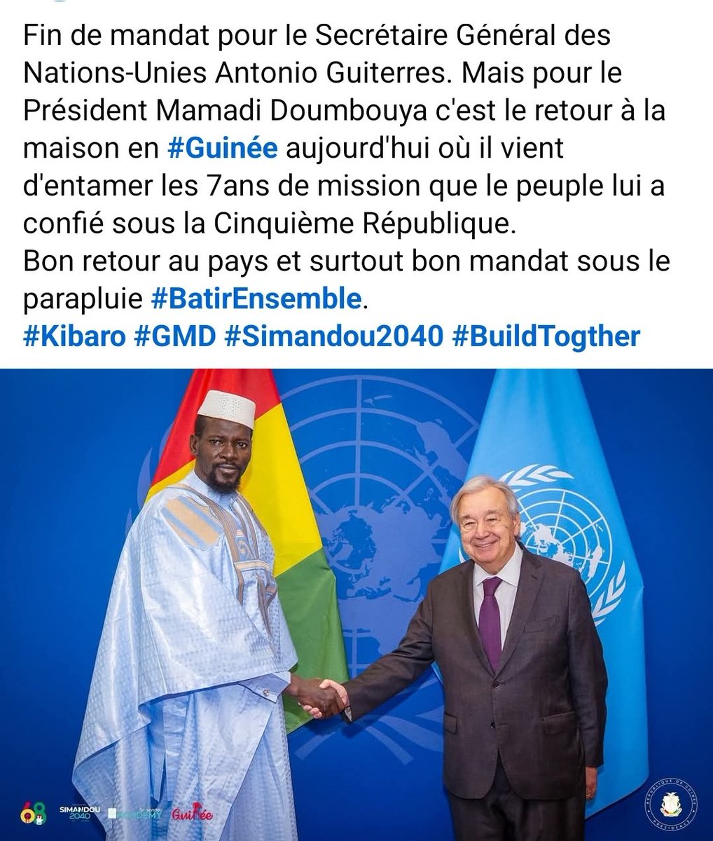kipe76's tweet photo. Bonne chance Président Mamadi Doumbouya.
#Kibaro #GMD #UNGA81 #BatirEnsemble #Simandou2040 #BuildTogether https://t.co/ajItVB2fdn