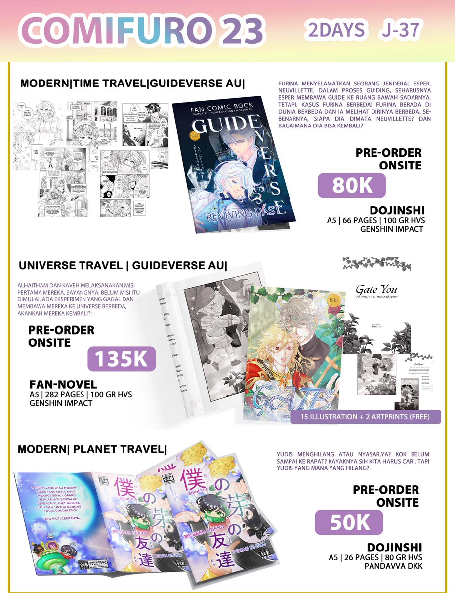 5hine_Tea's tweet photo. [Like ❤️ and RT🔁 appreciated ❤️]

Haaalooo~COMIFURO 23 PO! OPEEEN!
Hadir lagi di #CF23 ~
📅  PO Period : 25/09 - 28/10
🌇Booth : RAPOK! J-37! BOTHDAYS!
📦Pick-Up / 🚚Mail order (online)
PO : https://t.co/BR4iYlx2Lp

#CF23catalogue #comifuro23 https://t.co/jMuarV24vX