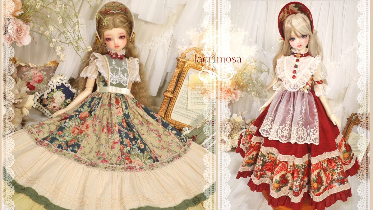 doll_lacrimosa's tweet photo. 拡散希望
新作ドレスのご案内です💐

【受付期間】
現在受付中〜9月28日（月）22:00まで

✦サイズ：SD / SD13女の子 / SDGr女の子
👗花柄・薔薇柄のロングドレスを中心に、全5種をご用意しました✨

詳細・追加画像はSHOPにてご覧ください
SHOPアドレスはBio（プロフ欄）・リプ欄に記載しています https://t.co/svuTnRaspx