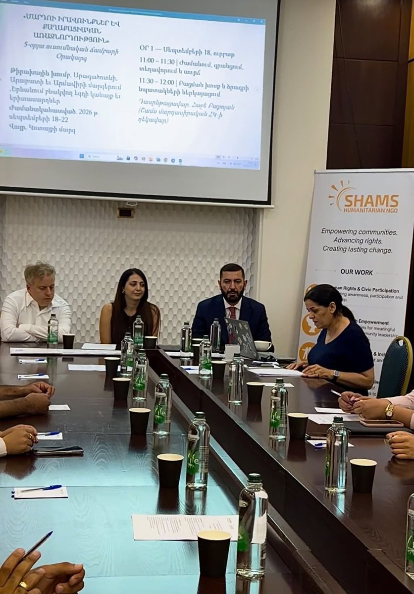 CanadaArmeniaAM's tweet photo. 🇨🇦🇦🇲 Հպարտ ենք #CFLI-ի միջոցով աջակցել @NgoShams-ին Հայաստանում եզդի կանանց և երիտասարդների զորեղացմանն աջակցելու համար: Մարդու իրավունքների 5-օրյա ճամբարն ավարտվել է կրթության, իրավունքների և մշակույթի պաշտպանության հիանալի ծրագրերով: https://t.co/aSOrgUPjxu