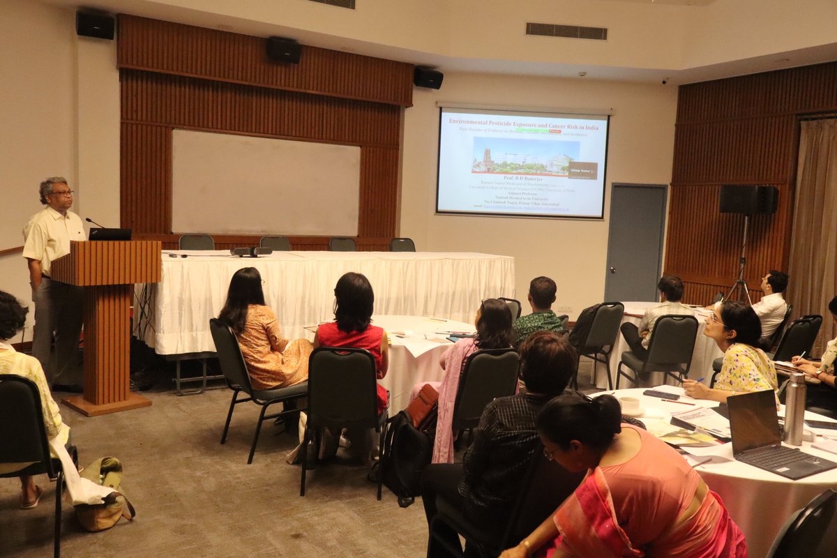 toxicslink's tweet photo. #ToxicsLink conducted a stakeholder meeting on #GlobalFrameworkonChemicals and #HighlyHazardousPesticides at @IIC_Delhi  Key discussions included the environmental and health impacts of HHPs, including evidence linking pesticide exposure to chronic diseases and #cancer https://t.co/dS7FcOZGEM