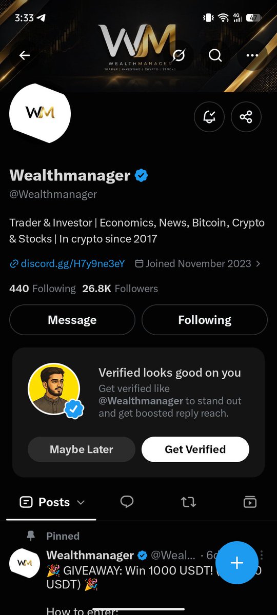 Raja896289's tweet photo. @Wealthmanager Mentor I'm following you from day one but I post today because I wish you notice me today @Wealthmanager https://t.co/pI8mlYuNz8