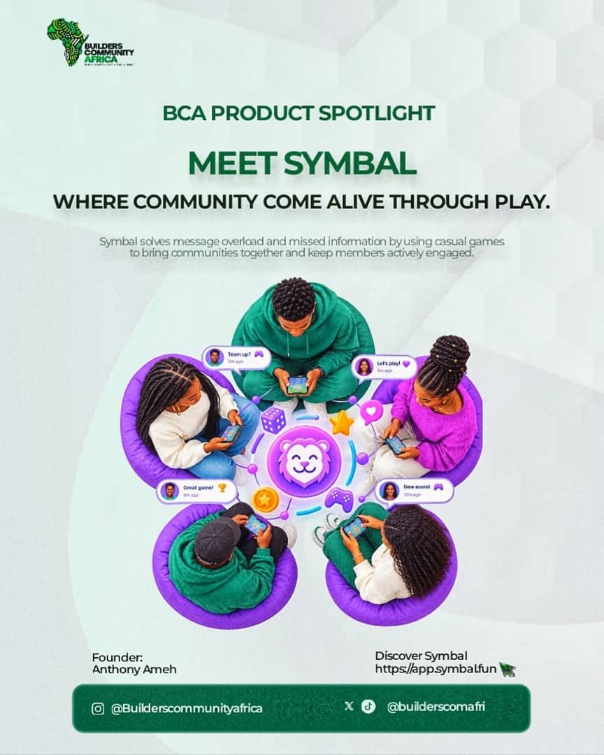 BuildersComAfri's tweet photo. Today, we’re spotlighting two African-built products solving very different problems:

— Symbal
— Kroin

Both are building in their own way. 

#BuildersCommunityAfrica #BCAProductSpotlight #AfricanTech #BuildInAfrica #TechInnovation https://t.co/EzshwSYjRs