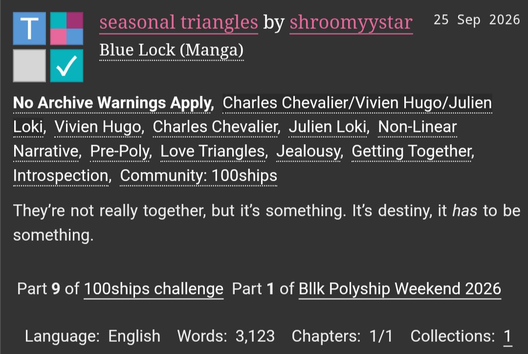 scarltsilvr's tweet photo. hglkcr for @bllkpolyweek prompts Getting Back Together and Summer β±οΈ link in replies!
#bllkpolyweek https://t.co/Zwvnj2oCse