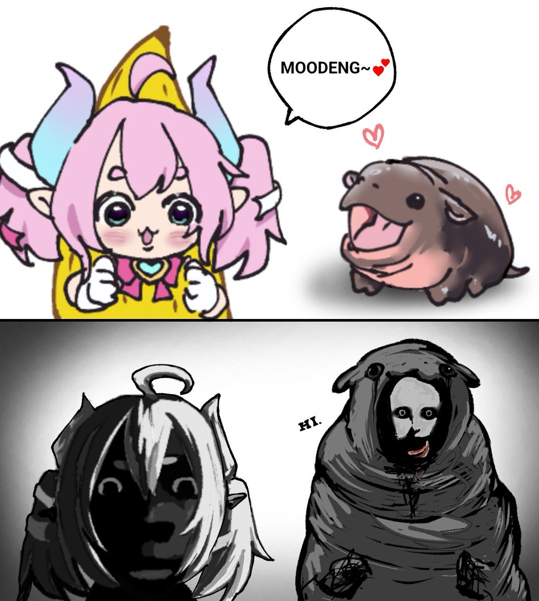 kalsama666's tweet photo. MOODENG was Skinwalker?
#chibmin https://t.co/eJfsn3kDvP